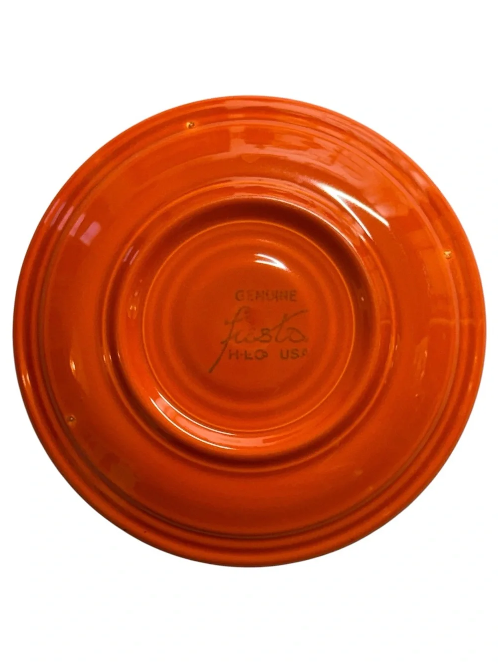 VTG Fiesta Bright Orange Appetizer Plate